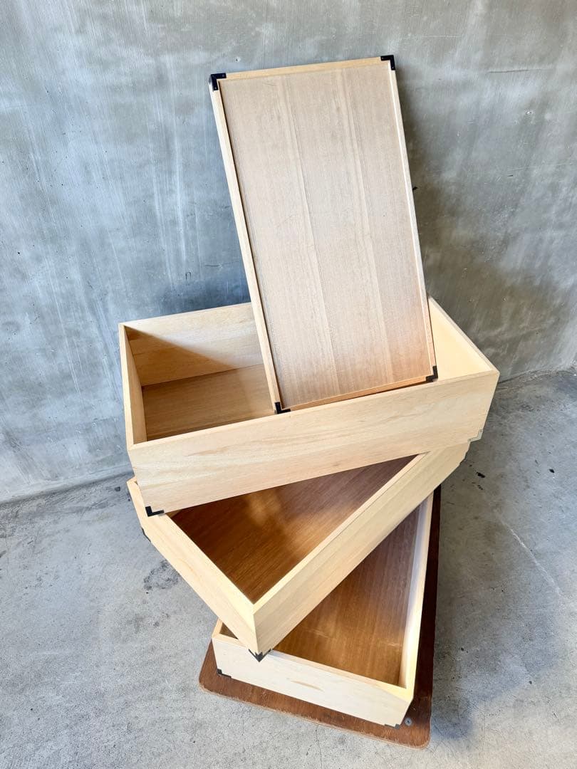 桐 衣装ケース 3段 キャスター付き 桐箱 桐ケース