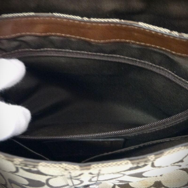 ❀ 美品　COACH　コーチ　ショルダーバッグ　シグネチャー　キャンバス　レザー