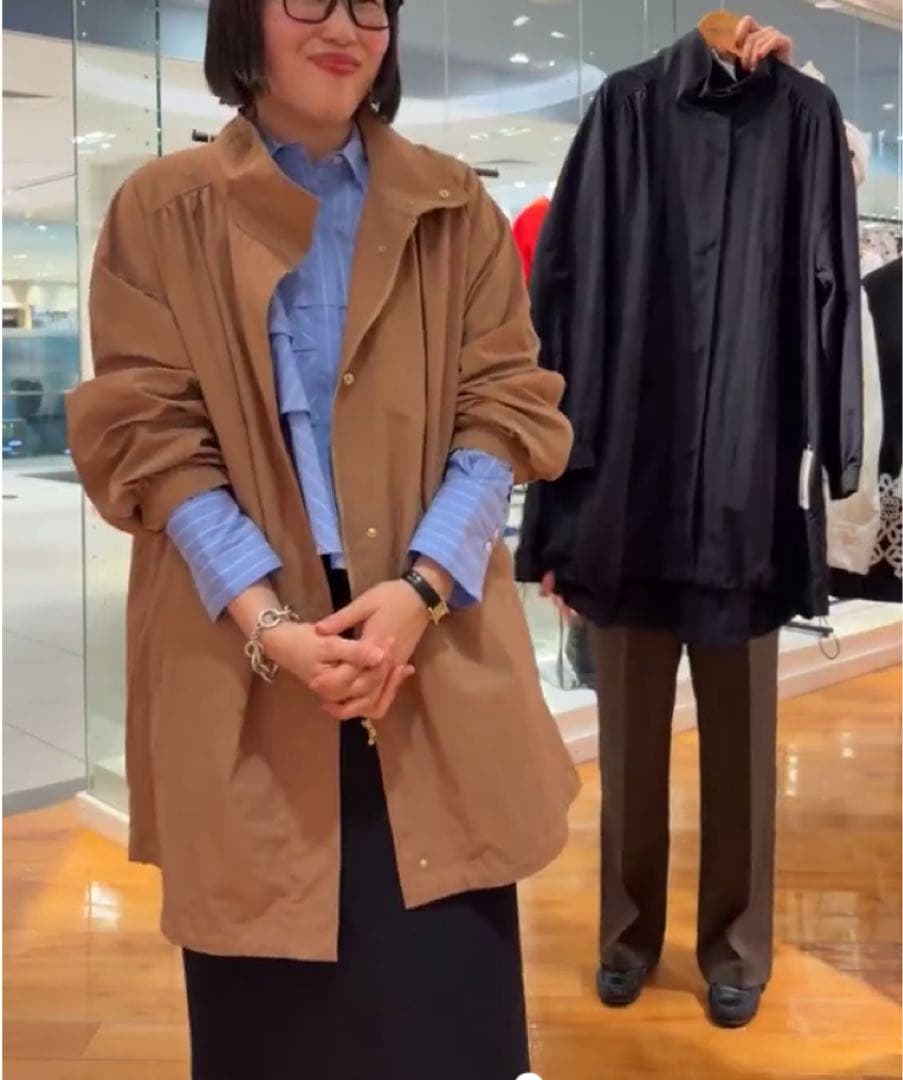 新品タグ付き　nolley'sノーリーズ　スタンドネックコート