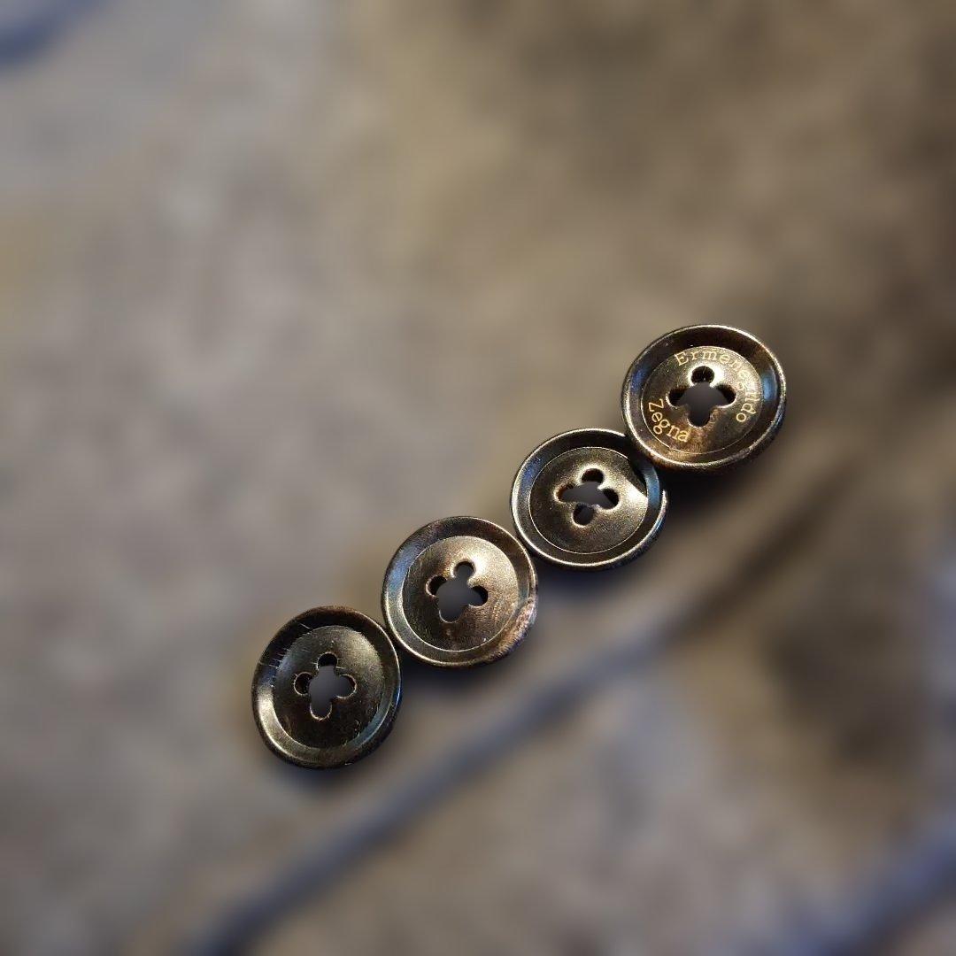 Ermenegildo Zegna　52　グレー系 テーラードジャケット 肘あて