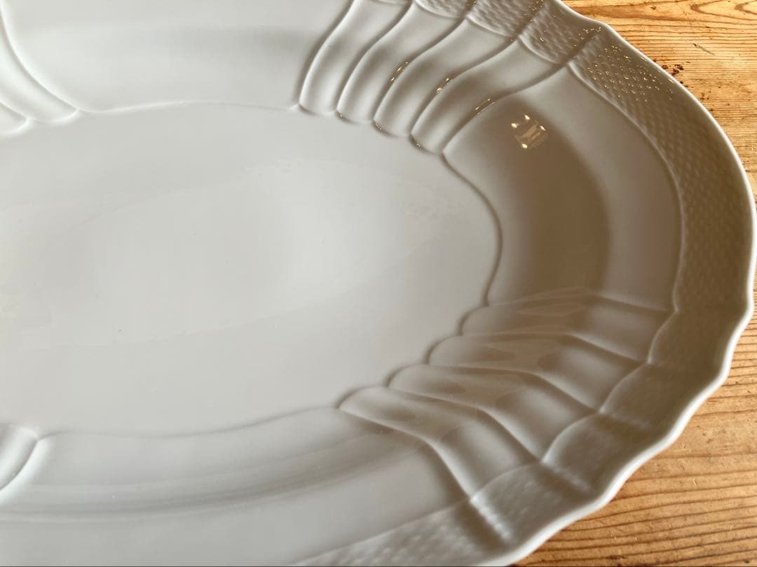 ジノリ　ベッキオホワイト　42オーバルプラター