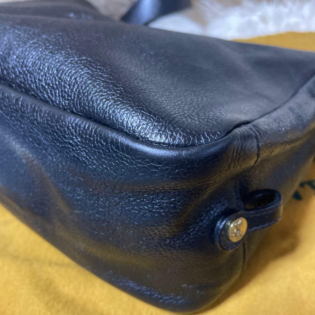 美品　イルビゾンテ IL BISONTE ショルダーバック 黒　レザー　2way