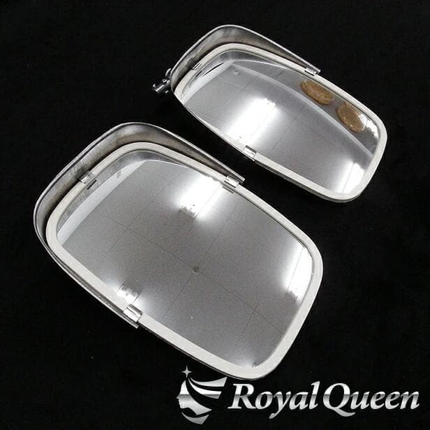 0661 6mm丸棒付き★ステンレス製 五光ミラー ウロコ柄(上)