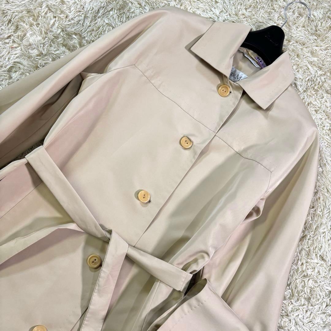 マックスマーラ　イタリア製　ベルト　Aライン　ステンカラーコート