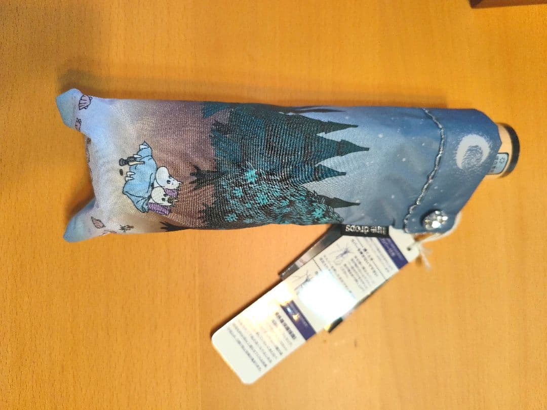 【晴雨兼用折りたたみ傘】キャンパスパラソル[ムーミン/夜]