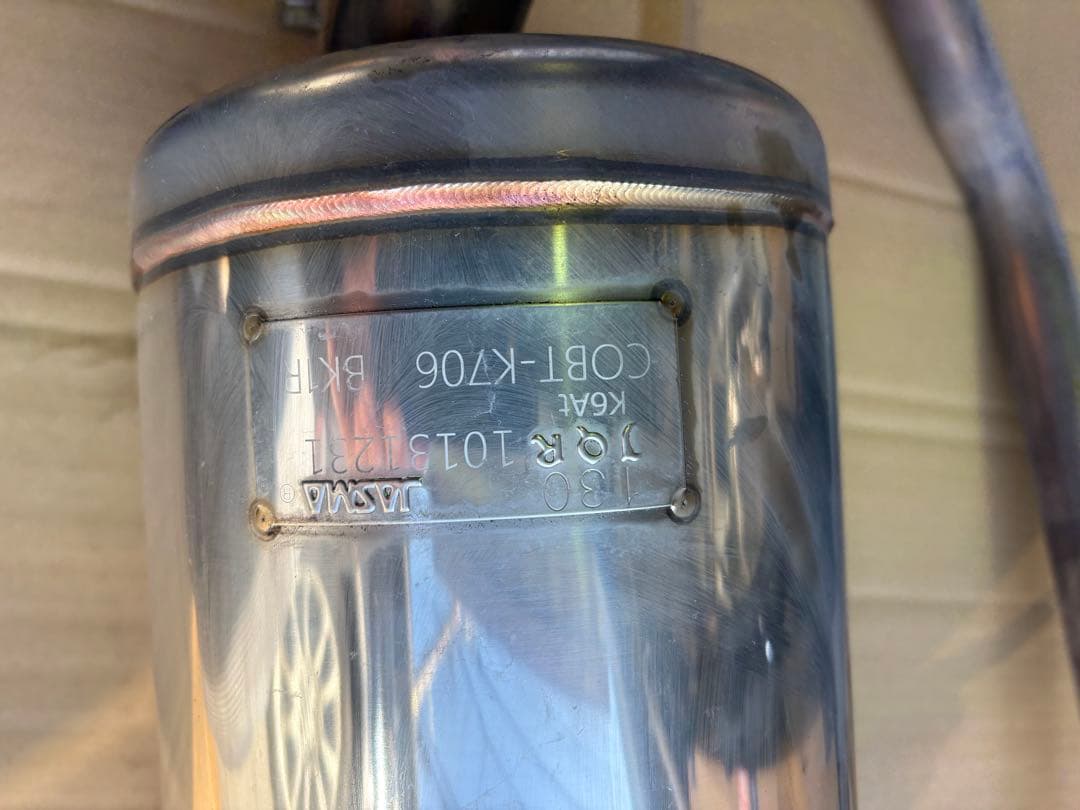 ロッソステンレス シングル出し マフラー　JB ジムニー