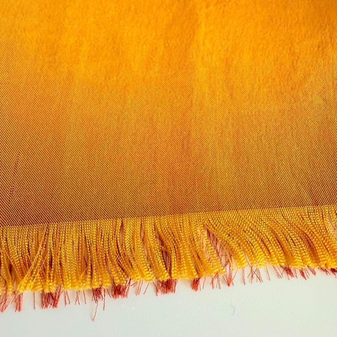 じ*ん様 美品　ルイヴィトン シルク ストール ロゴモノグラム イエローオレンジ