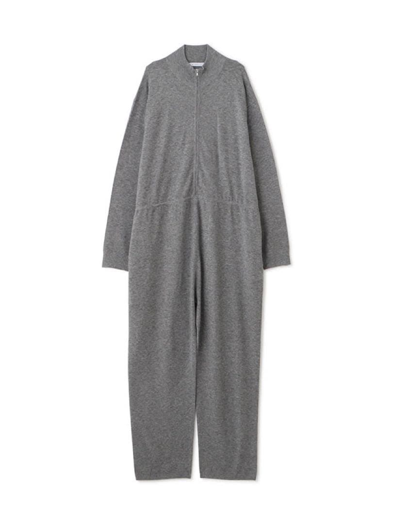 【新品タグ付】ETRE TOKYOフロントファスナーニットオールインワン M