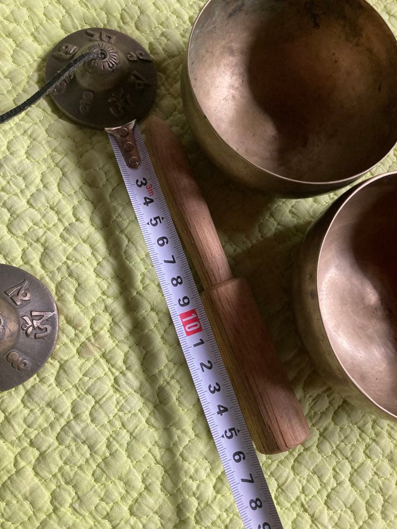 シンギングボウル2個とティンシャのセット