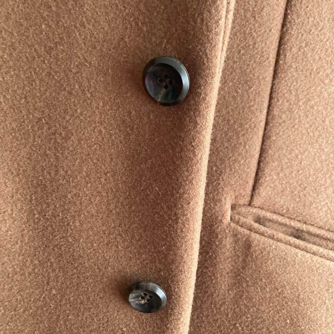 ATTACHMENT ブラウン チェスターコート　ウールカシミヤ