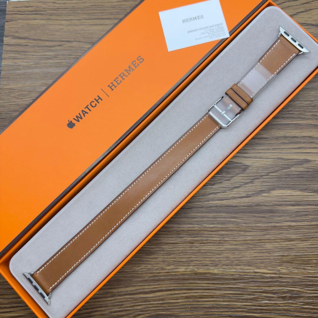 3020 未使用　Apple Watch エルメス　ブラウン　ドゥブルトゥール