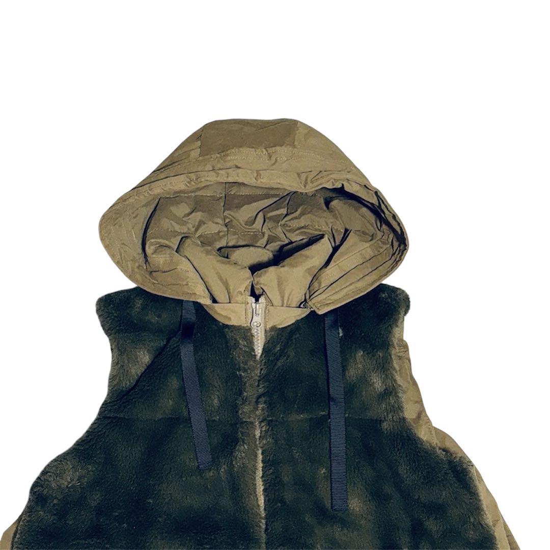SCOT CLUB ヤマダヤ｜カーキ ダウンベスト エコファー フレア フード