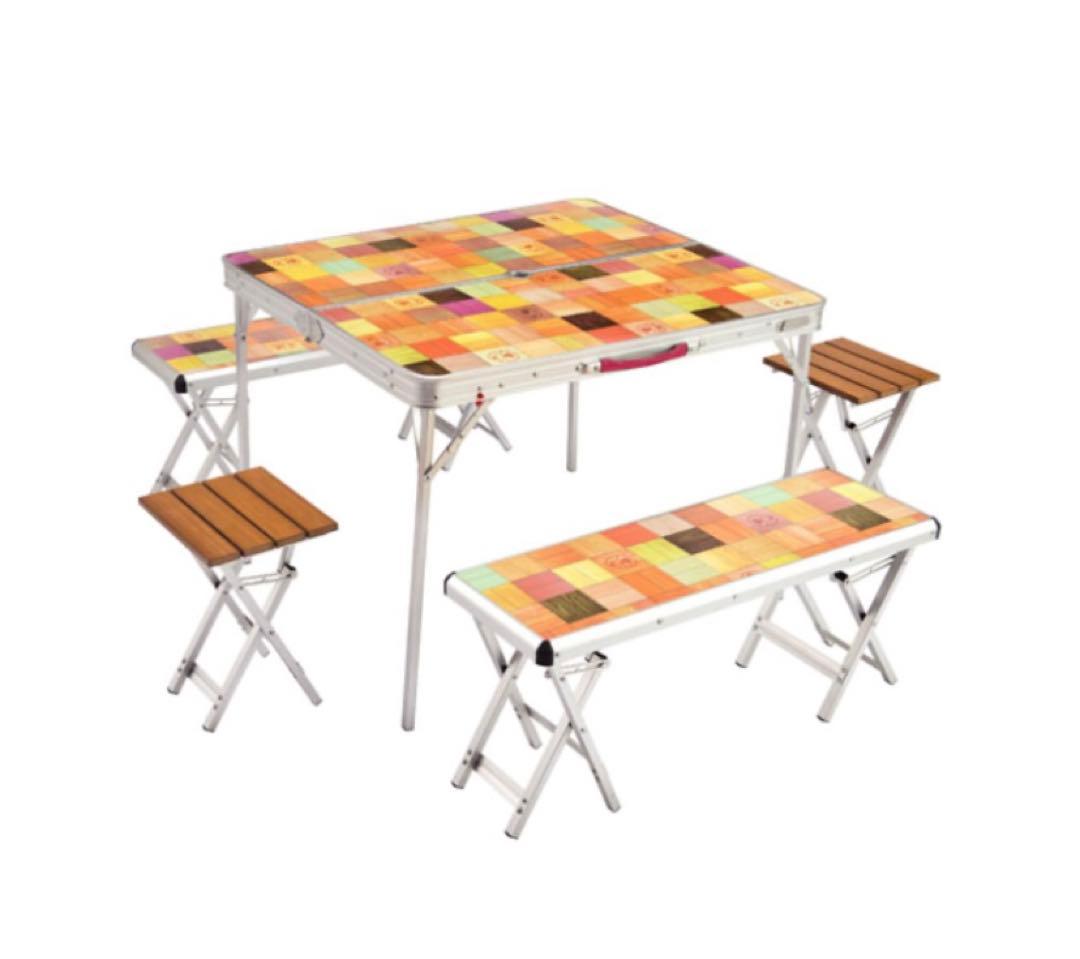 【新品】Coleman テーブル ナチュラルモザイクリビングテーブル プラス