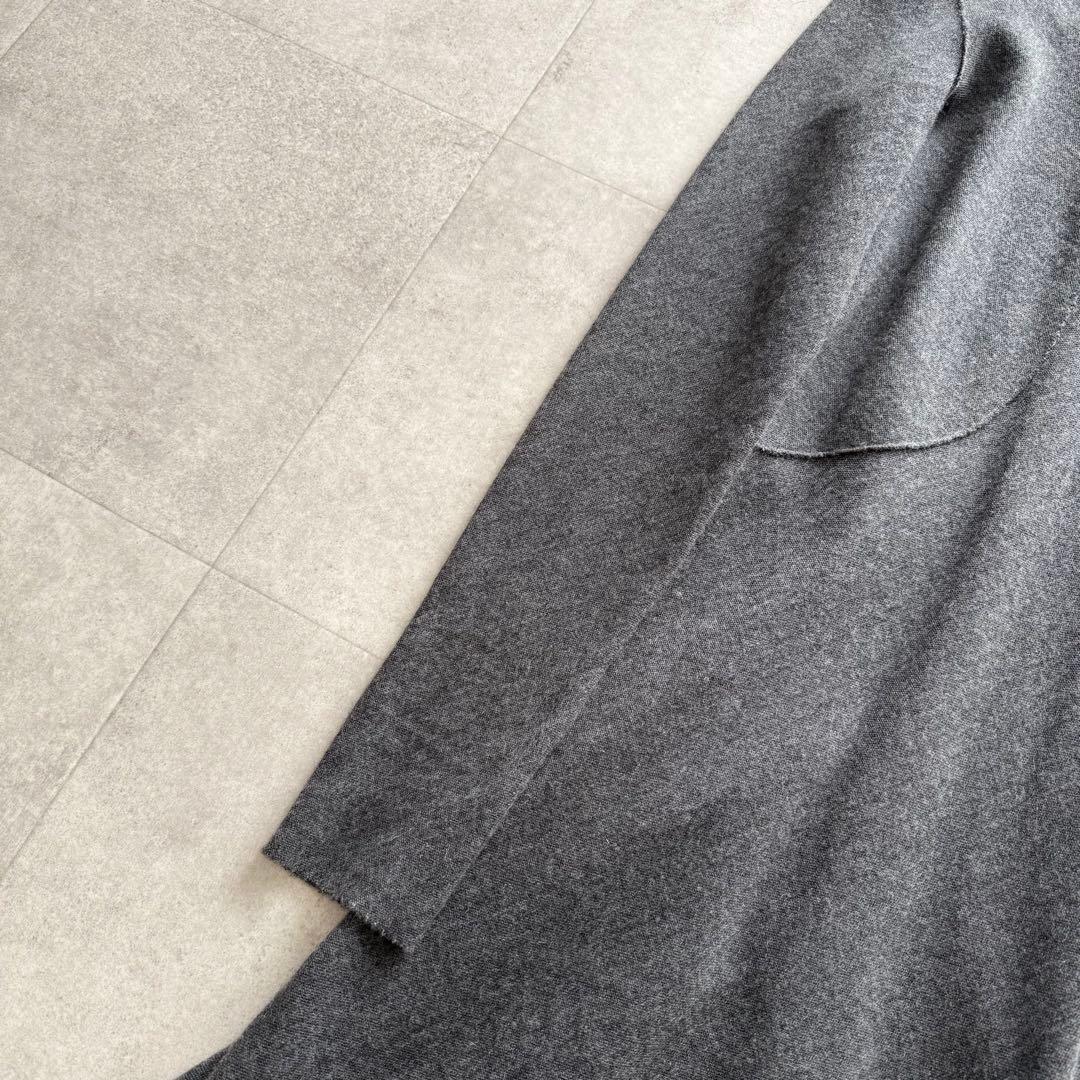 ボッテガヴェネタ　ロングワンピース　カシミヤ混　グレー　40　イタリア製