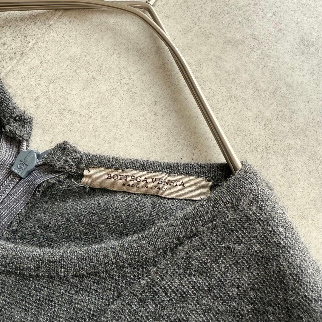 ボッテガヴェネタ　ロングワンピース　カシミヤ混　グレー　40　イタリア製