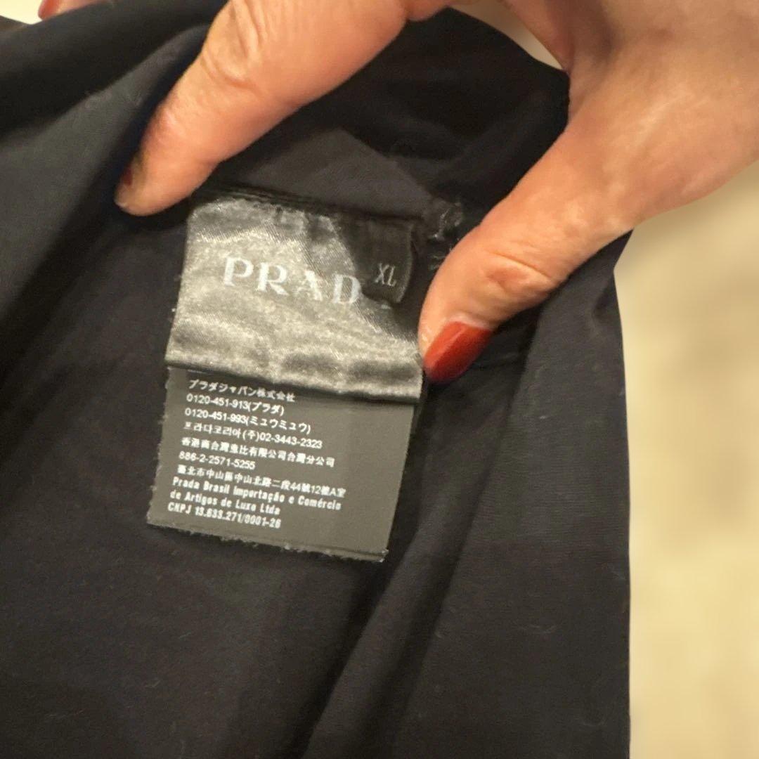 PRADA 黒 Tシャツ XL ポケット付き