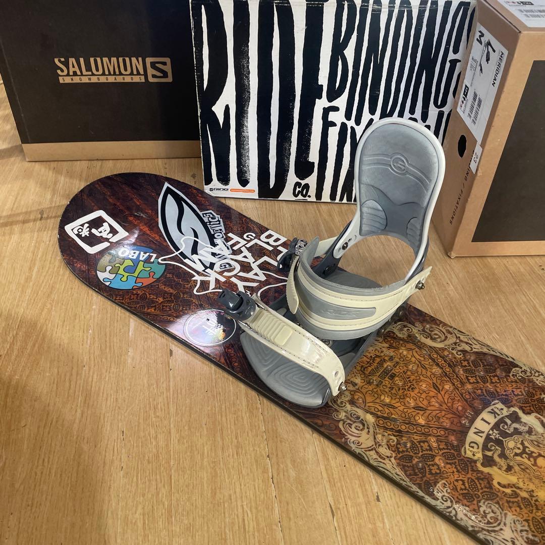 MOSS×RIDE　良質国産　希少サイズ　モス　スノーボードセット　バイン付