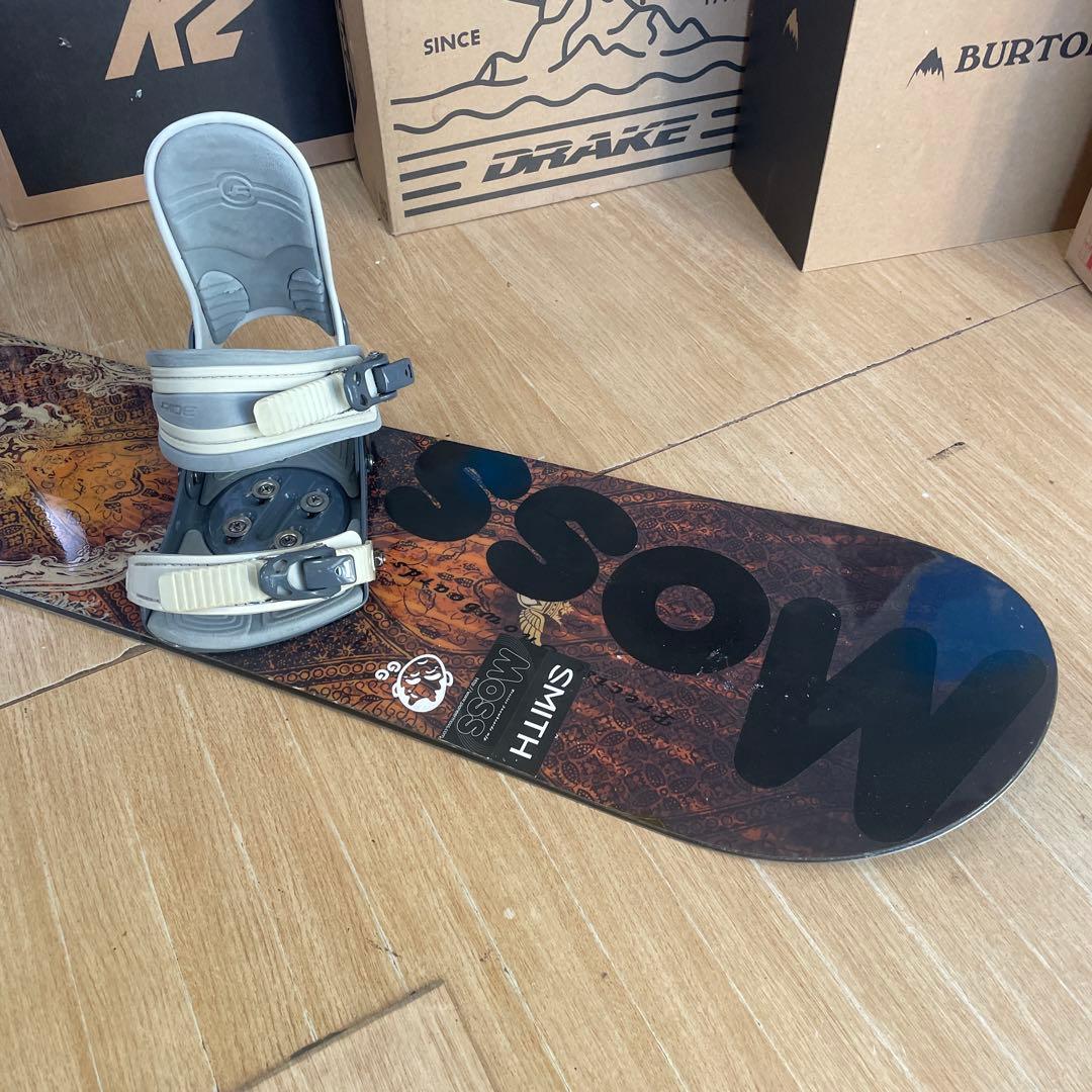 MOSS×RIDE　良質国産　希少サイズ　モス　スノーボードセット　バイン付