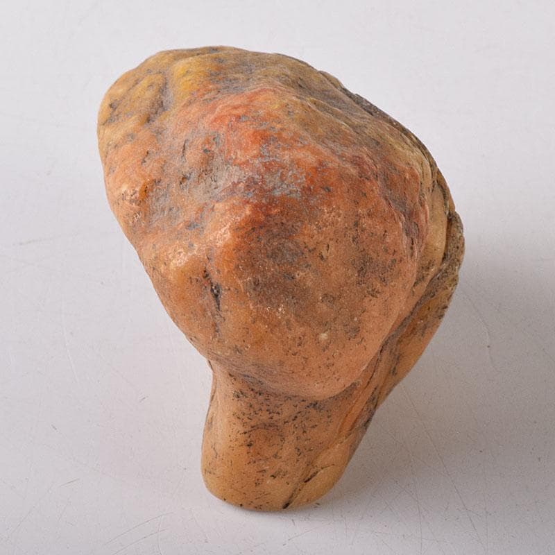 中国　篆刻　玉石田黄石彫刻　山水人物刻　印材　置物　V　R8469