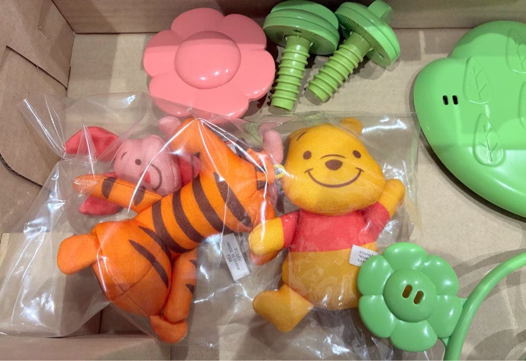 全パーツ有【美品】えらべる回転6wayジムにへんしんメリー　くまのプーさん