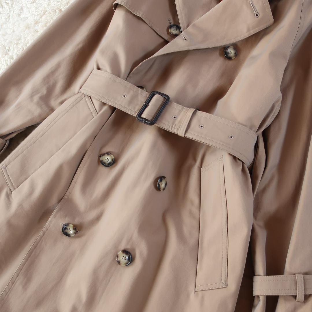 マカフィー コットンギャバジン トレンチコート ライナー付き キャメル 34