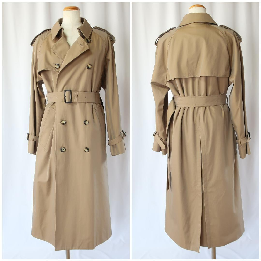 マカフィー コットンギャバジン トレンチコート ライナー付き キャメル 34