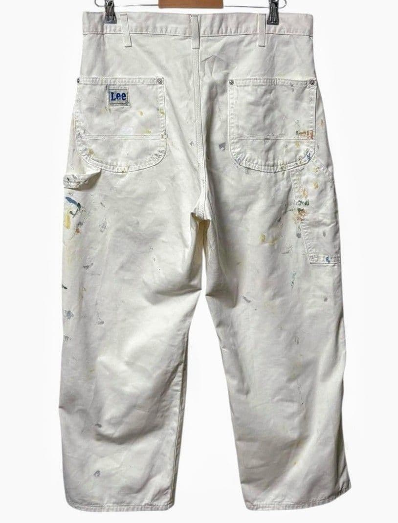 LEE　リー　ペインター　パンツ　ペンキ　ワーク　古着　白　ホワイト