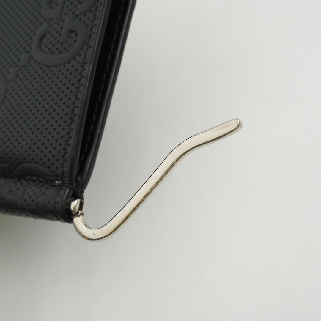 ✨未使用に近い✨　GUCCI グッチ　マネークリップ　GGエンボス　ブラック