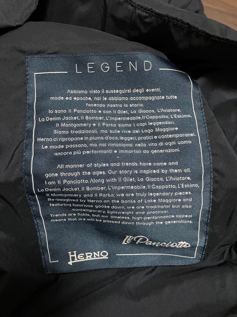 HERNOヘルノ/LEGENDレジェンドのダウンベスト　黒　ブラック　送料無料