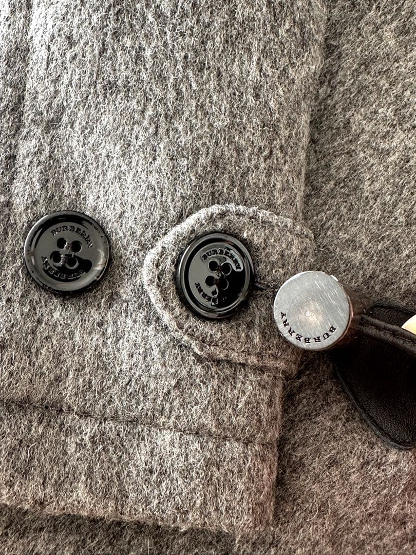 BURBERRYバーバリー　ダッフルコート チャコールグレーノバチェック 140