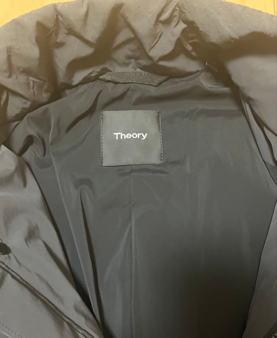 Theoryメンズ高級ダウンコートXSビジネス軽量Safari掲載