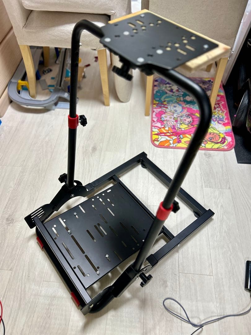 DIWANGUS コックピット 安定性 レーシングホイールスタンド 折りたたみ