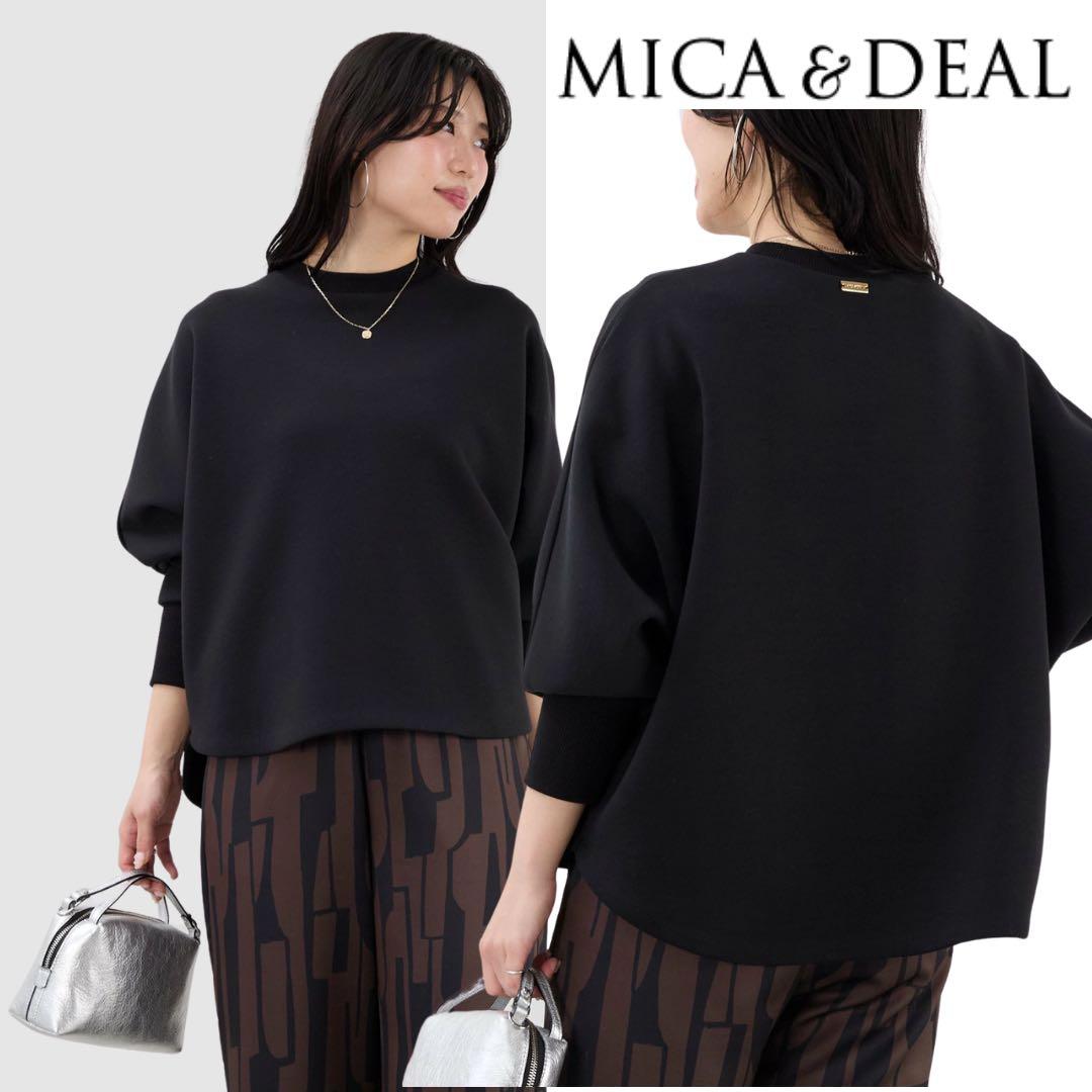 MICA&DEAL ブラック プルオーバー スウェット マイカアンドディール 黒
