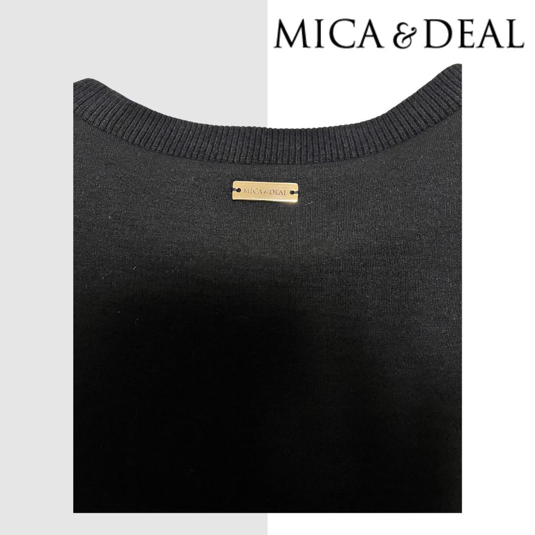MICA&DEAL ブラック プルオーバー スウェット マイカアンドディール 黒
