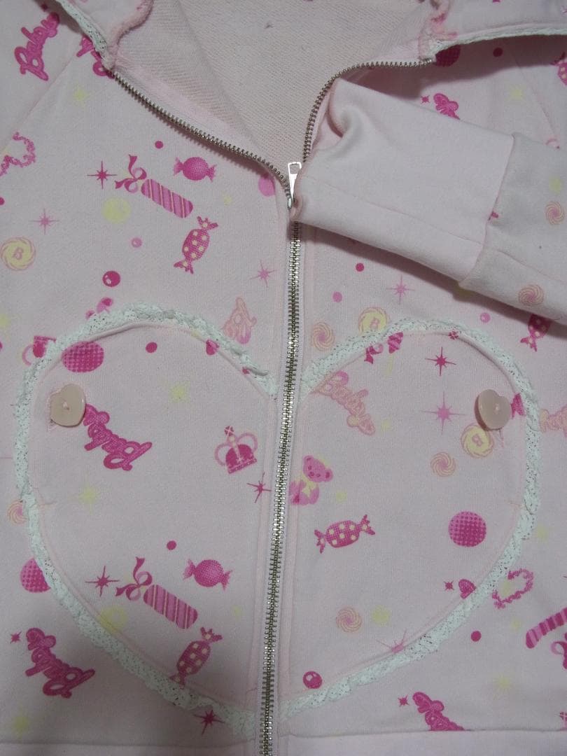 candyパーカー ピンク ベイビーザスターズシャインブライト