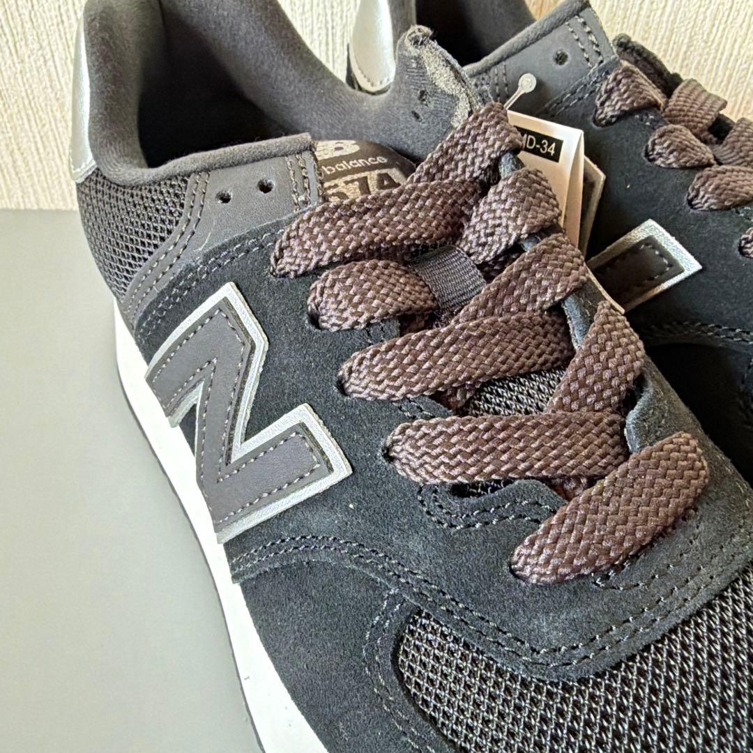 【新品未使用】ニューバランス スニーカー WL574Z ブラック 24.5cm