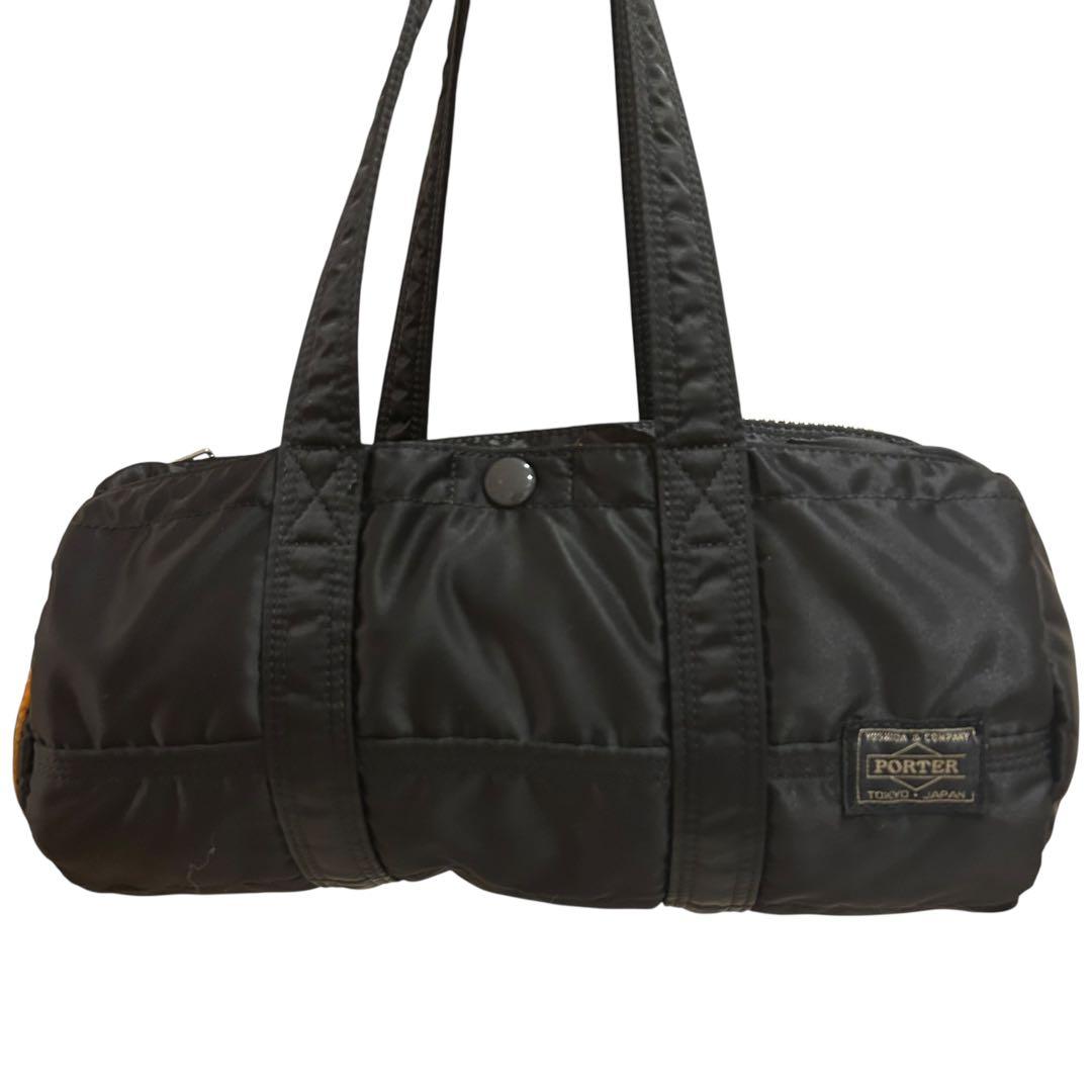 ✨廃盤極美品✨ PORTER TANKER ミニボストン ドラムバッグ 黒