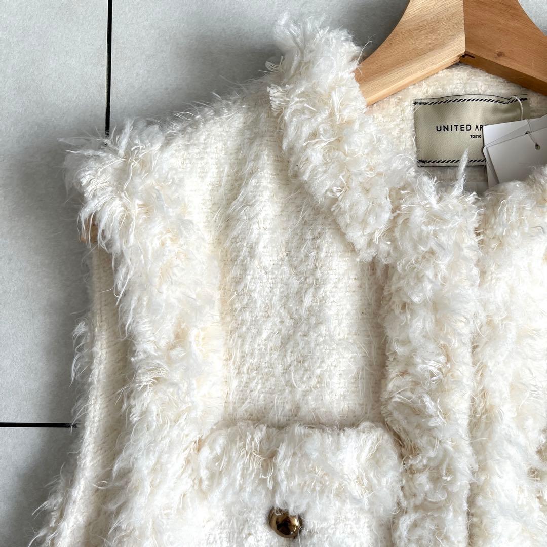 【未使用タグ付き】UNITED ARROWS シャギーツイードベスト