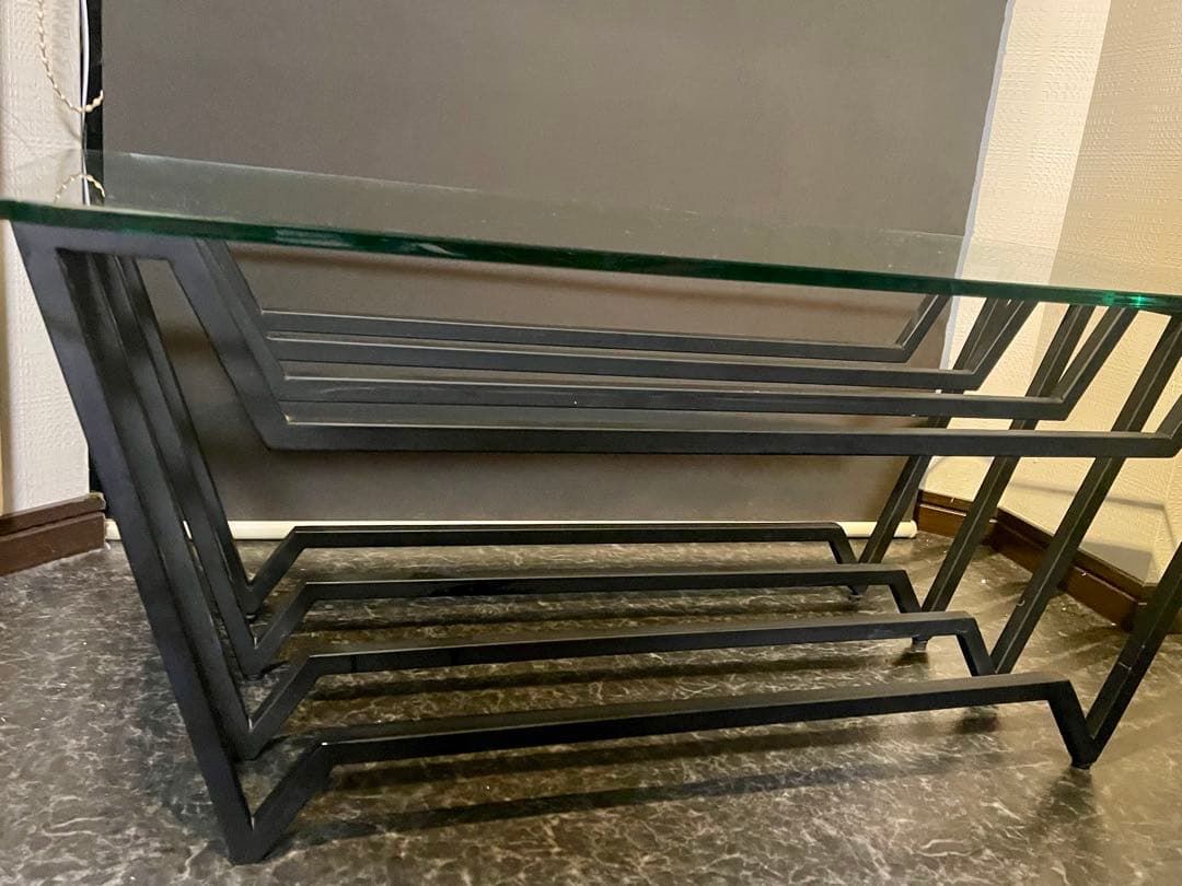 希少廃盤品 unico ウニコ VAC(バック) ガラス天板 センターテーブル