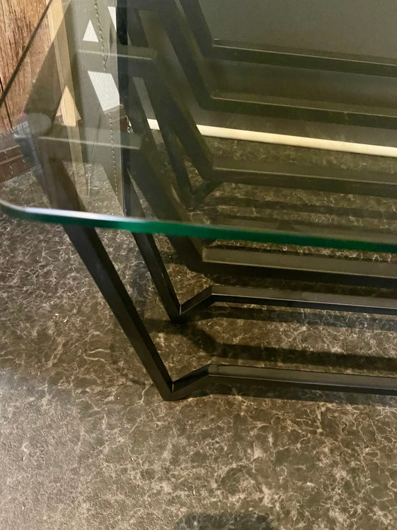 希少廃盤品 unico ウニコ VAC(バック) ガラス天板 センターテーブル