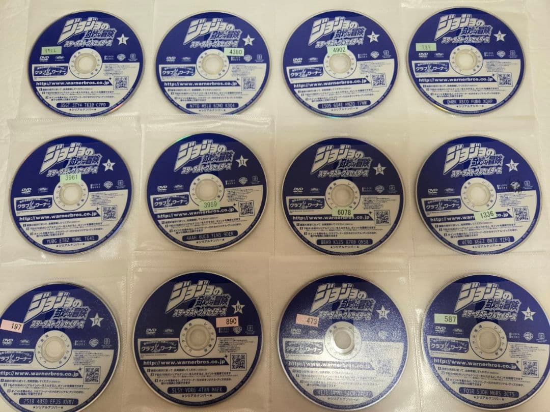 ジョジョの奇妙な冒険 スターダストクルセイダース DVD　全巻セット