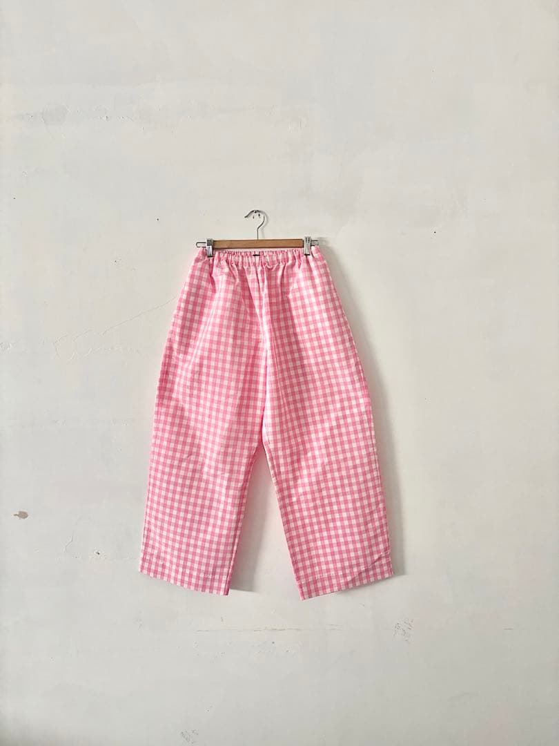 【美品】オールドマンズテーラー　リラックスギンガムチェック　イージーパンツ