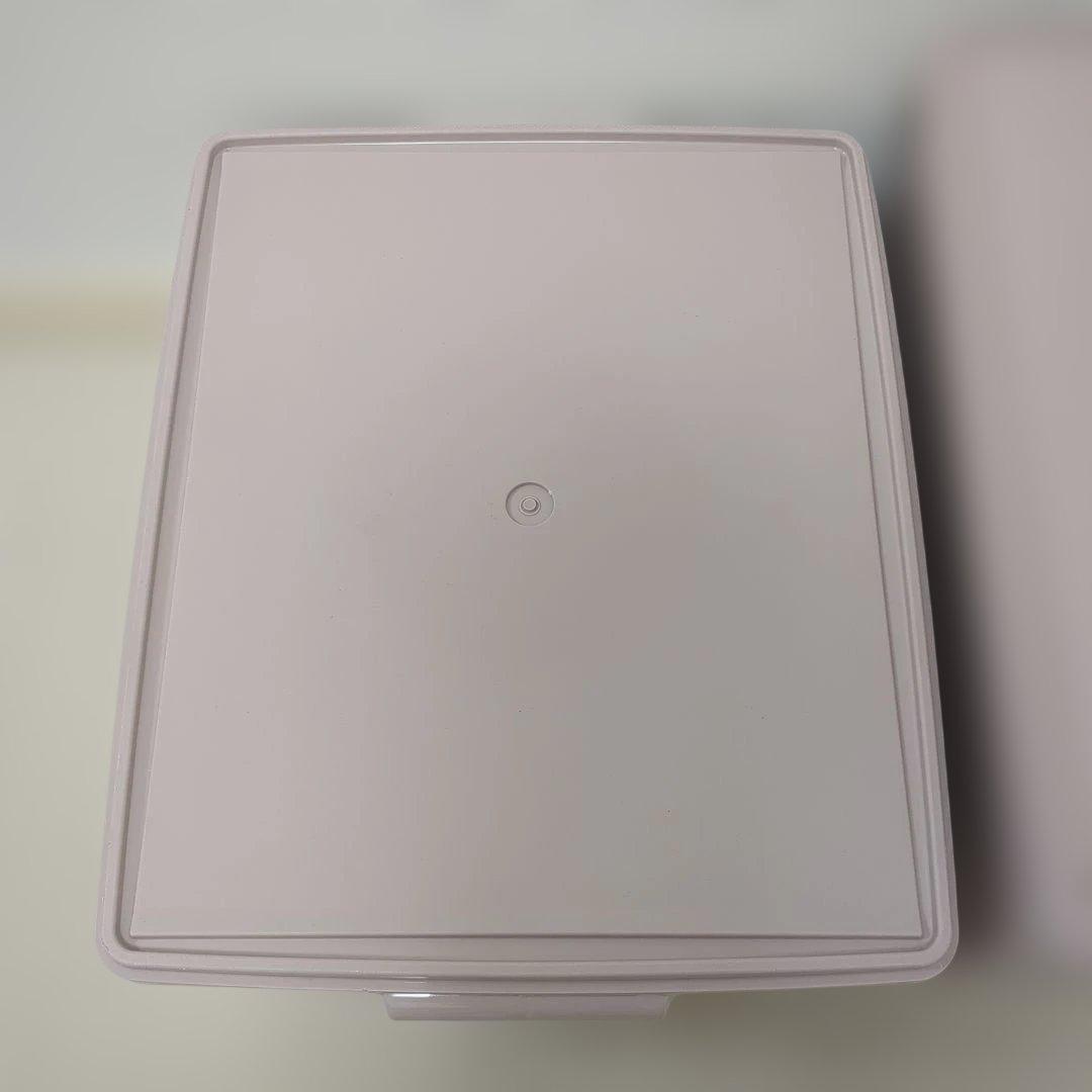 【2個セット】タッパーウェア　保存容器　衣類収納　ピンク