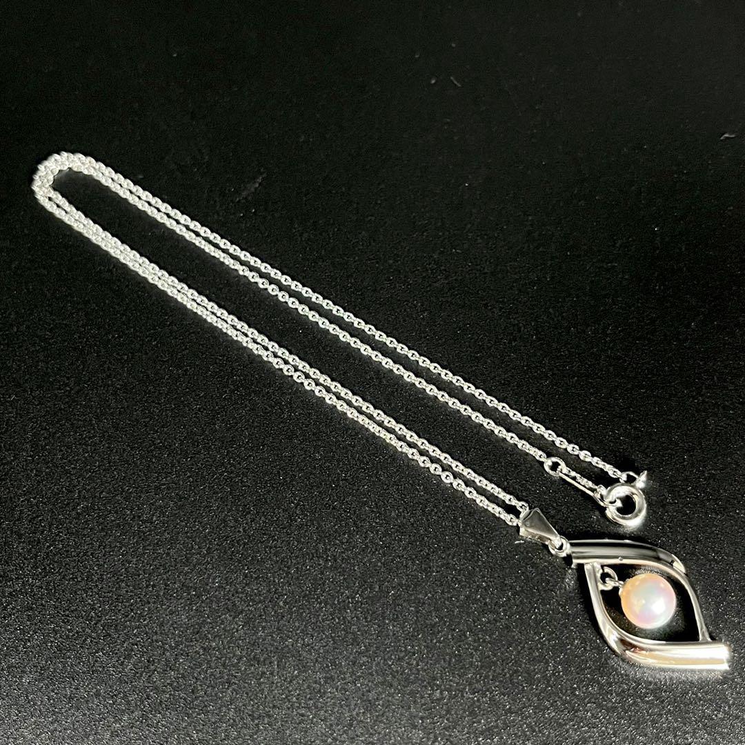 極美品✨ MIKIMOTO パール 6.9mm ネックレス　本真珠　シルバー