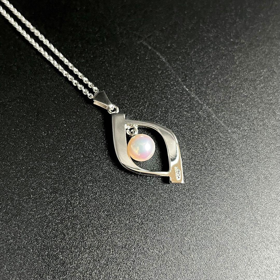 極美品✨ MIKIMOTO パール 6.9mm ネックレス　本真珠　シルバー