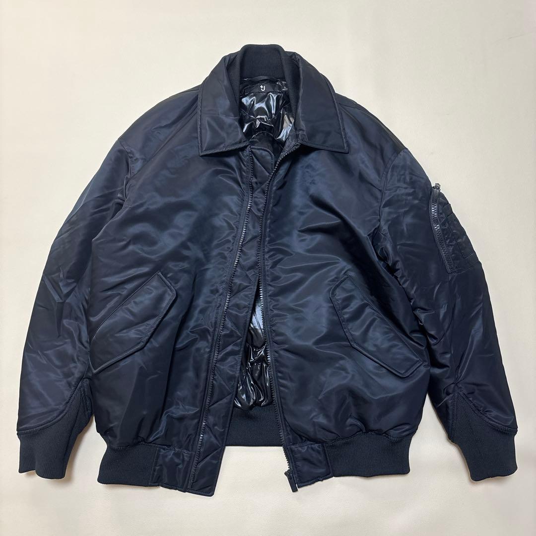 ユニクロ UNIQLO +J ダウンオーバーサイズリブブルゾン 黒　Lサイズ