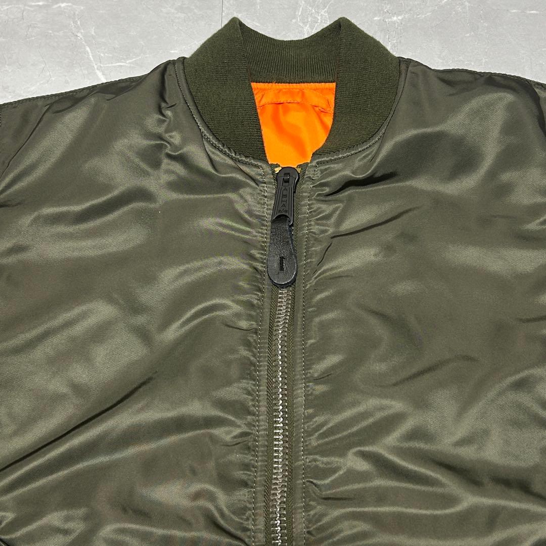 【ALPHA】MA-1 フライトジャケット カーキ 赤タグ JAPANSPEC