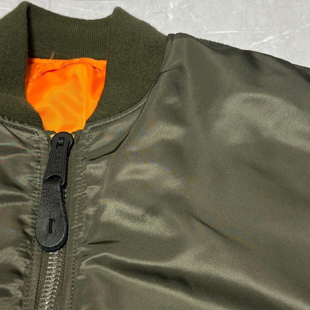 【ALPHA】MA-1 フライトジャケット カーキ 赤タグ JAPANSPEC