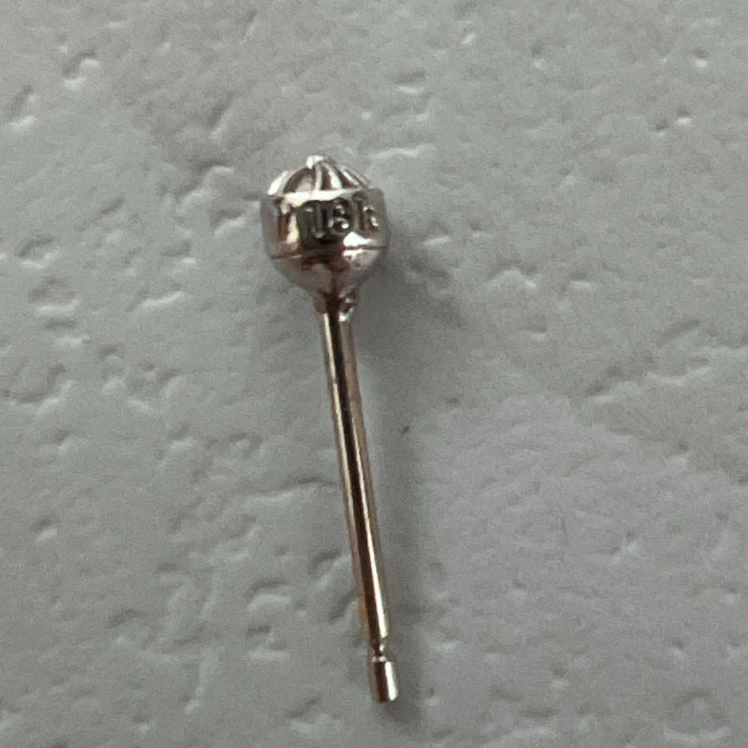 クロムハーツ　k18 正規品　ピアス　ミニクロスボールスタッド 片耳