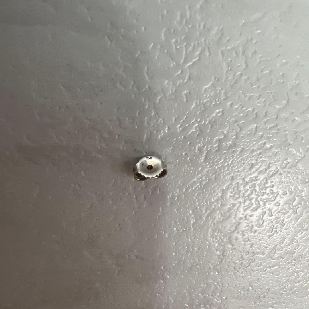 クロムハーツ　k18 正規品　ピアス　ミニクロスボールスタッド 片耳